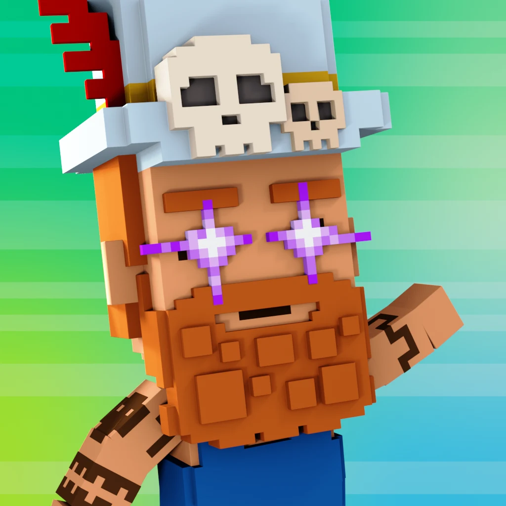 Pirate #3130 voxel render