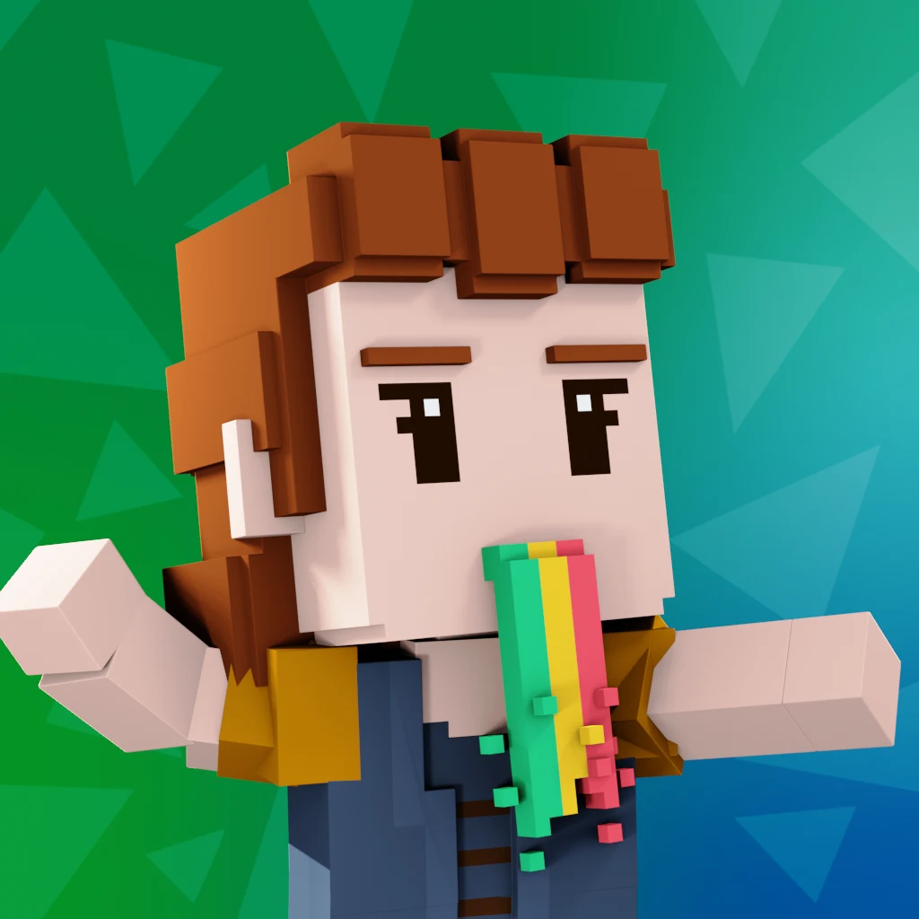 Pirate #3135 voxel render