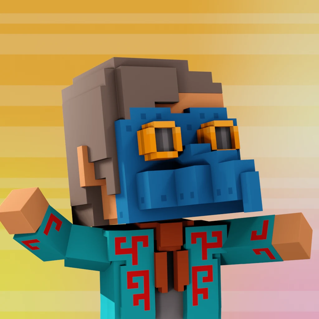 Pirate #3139 voxel render