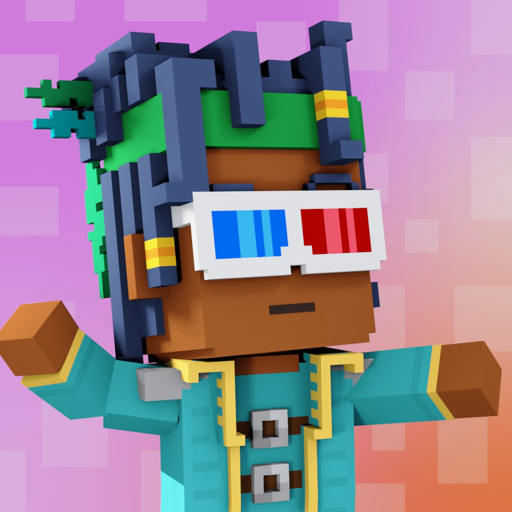 Pirate #3142 voxel render