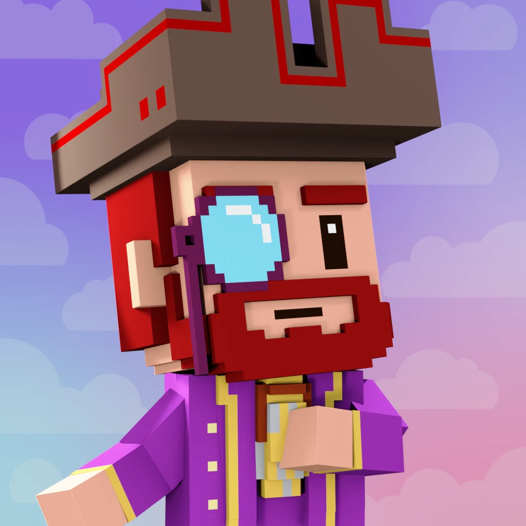 Pirate #3143 voxel render