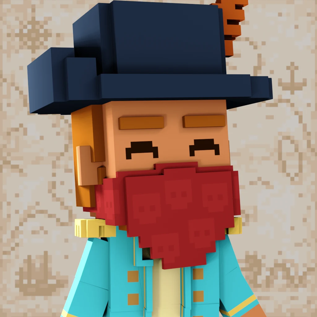 Pirate #3144 voxel render