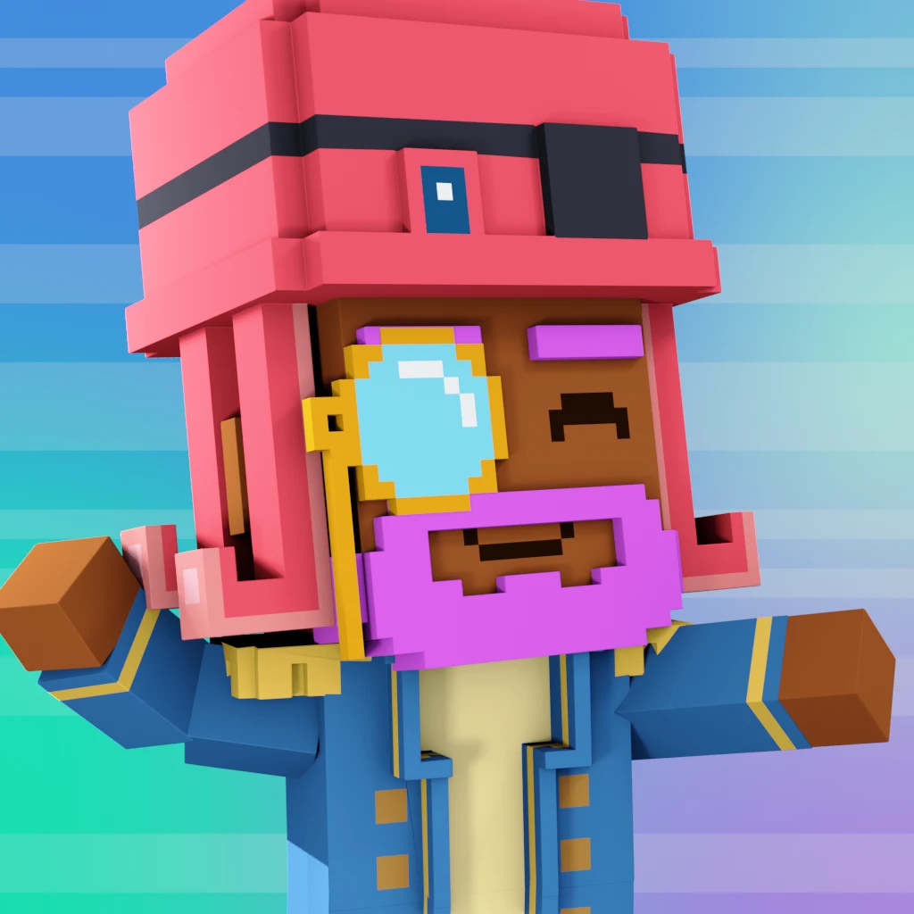 Pirate #3145 voxel render