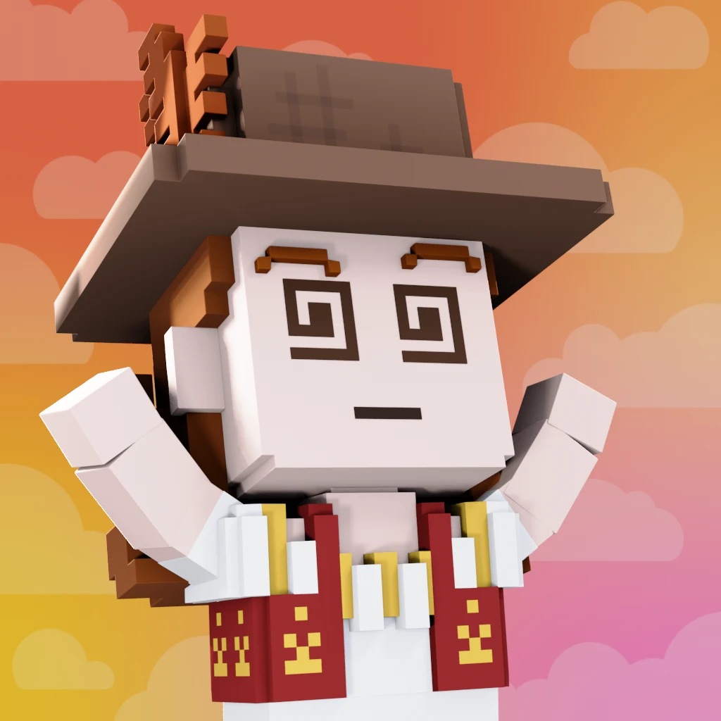 Pirate #3149 voxel render