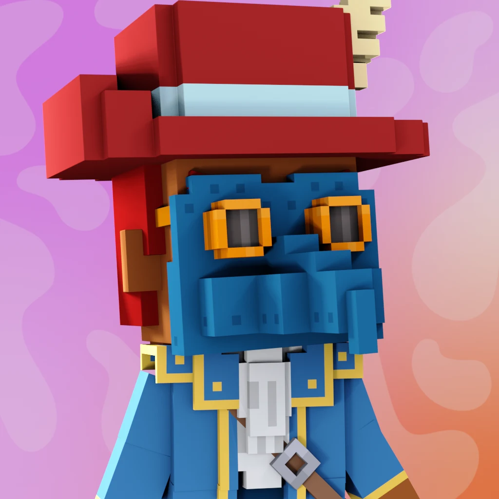 Pirate #3150 voxel render