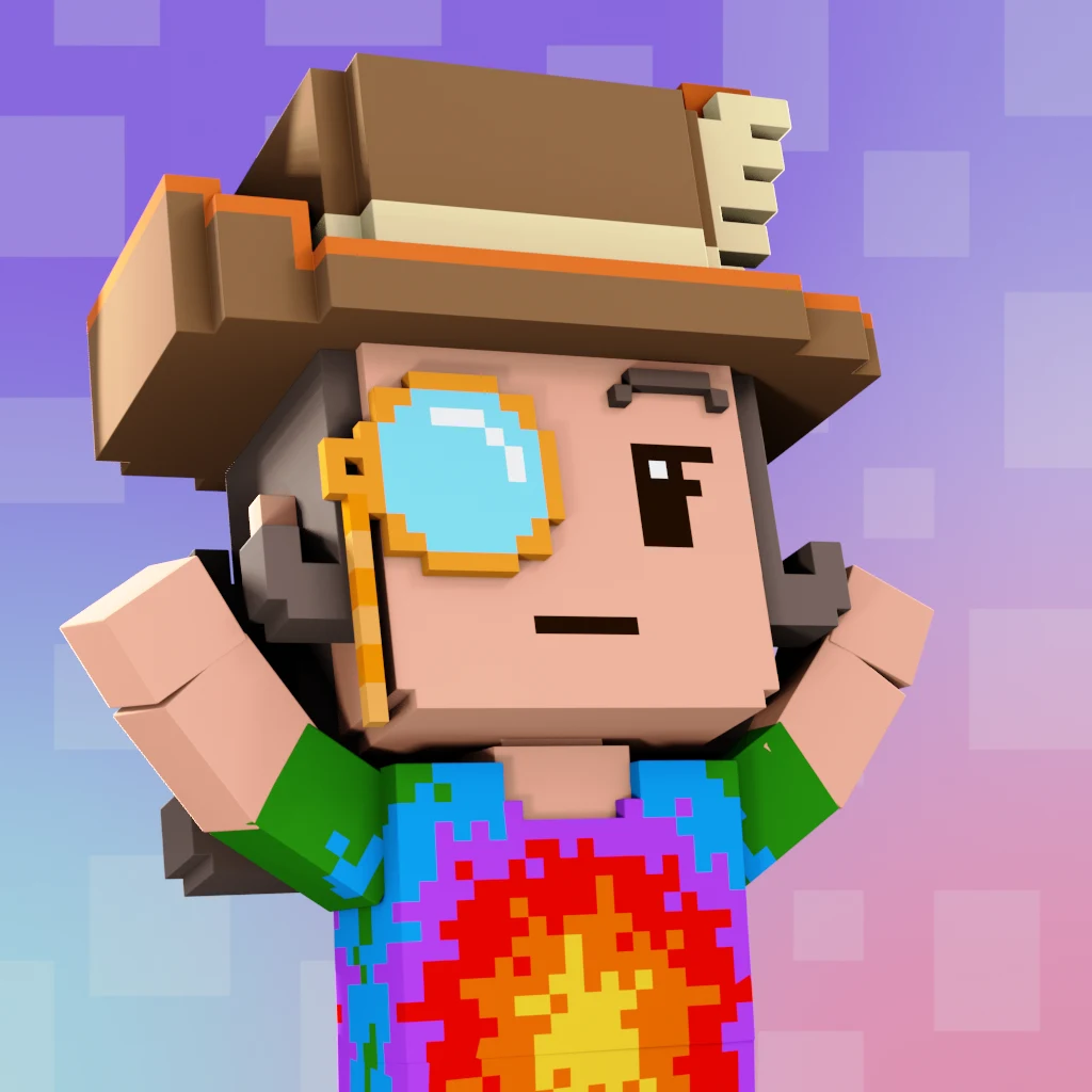 Pirate #3155 voxel render
