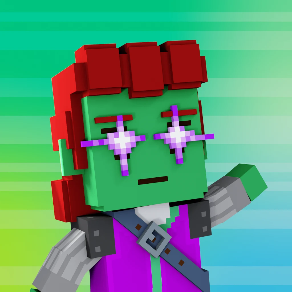 Pirate #3157 voxel render