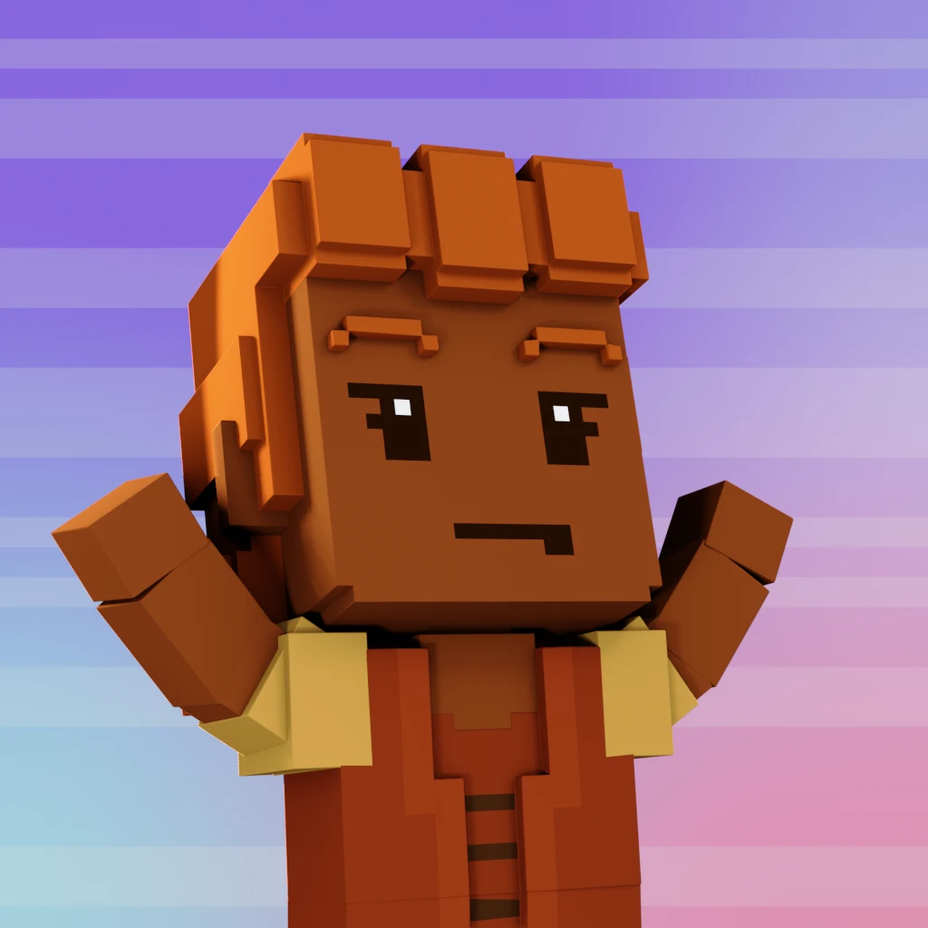 Pirate #3158 voxel render