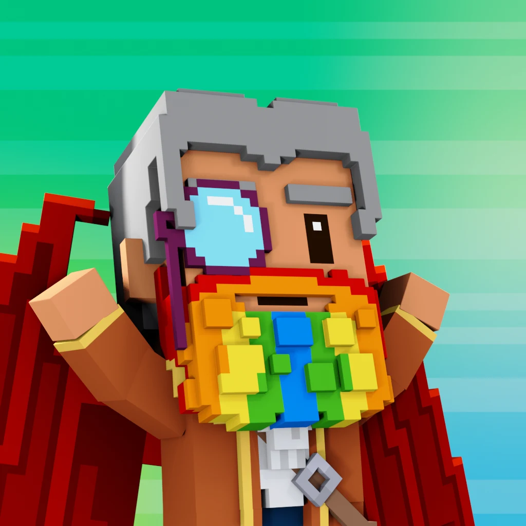Pirate #3159 voxel render