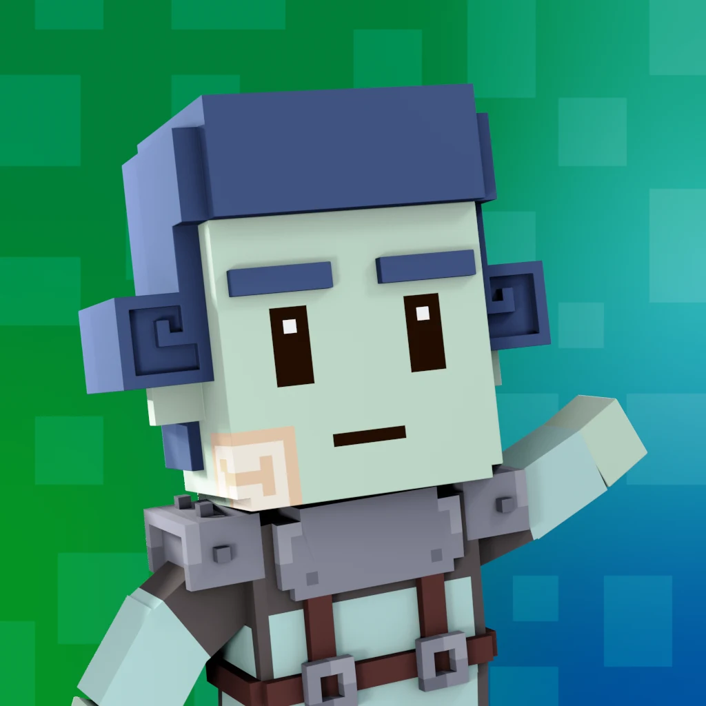 Pirate #316 voxel render