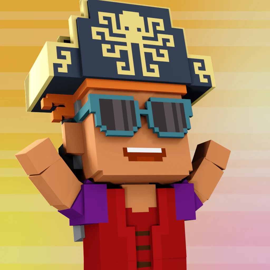 Pirate #3163 voxel render