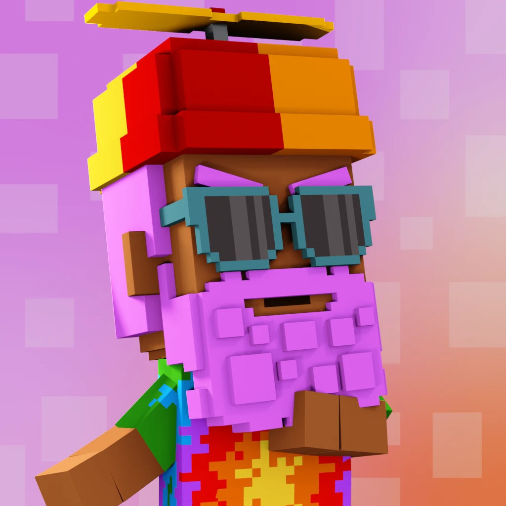 Pirate #3166 voxel render