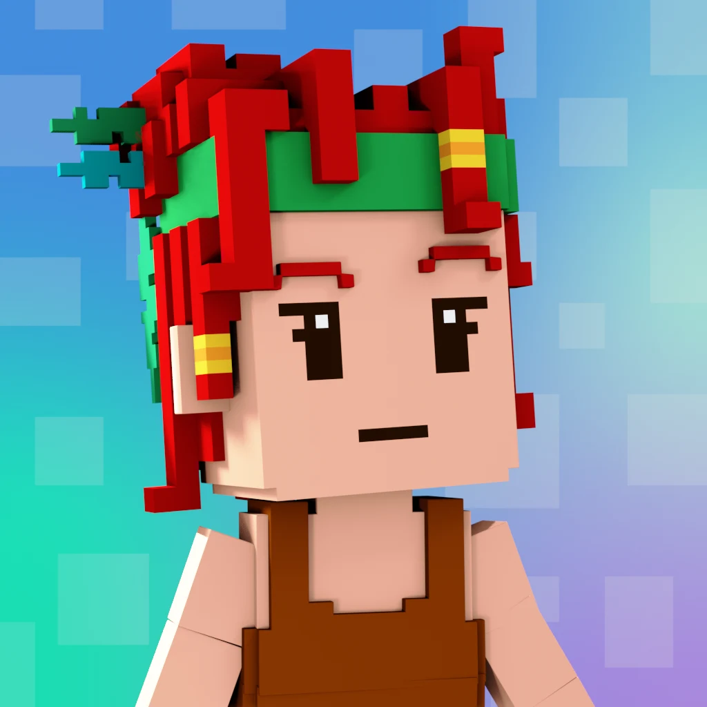 Pirate #3167 voxel render