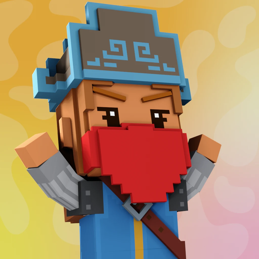 Pirate #3168 voxel render