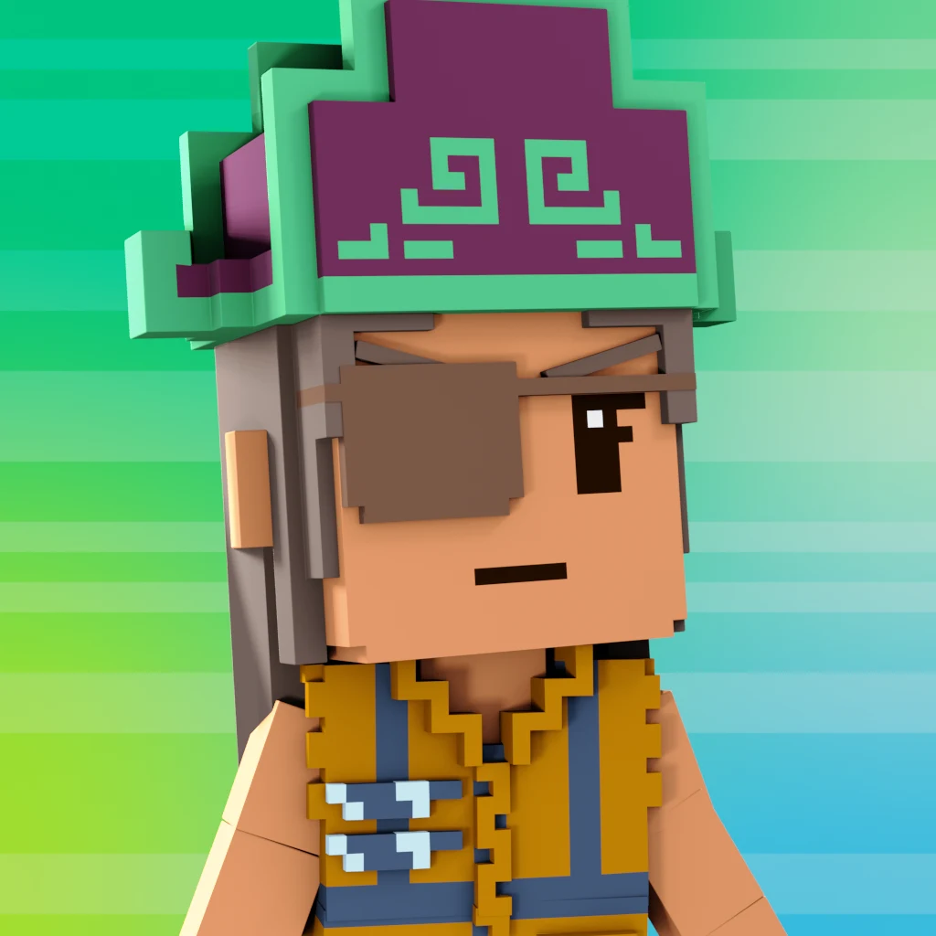 Pirate #317 voxel render