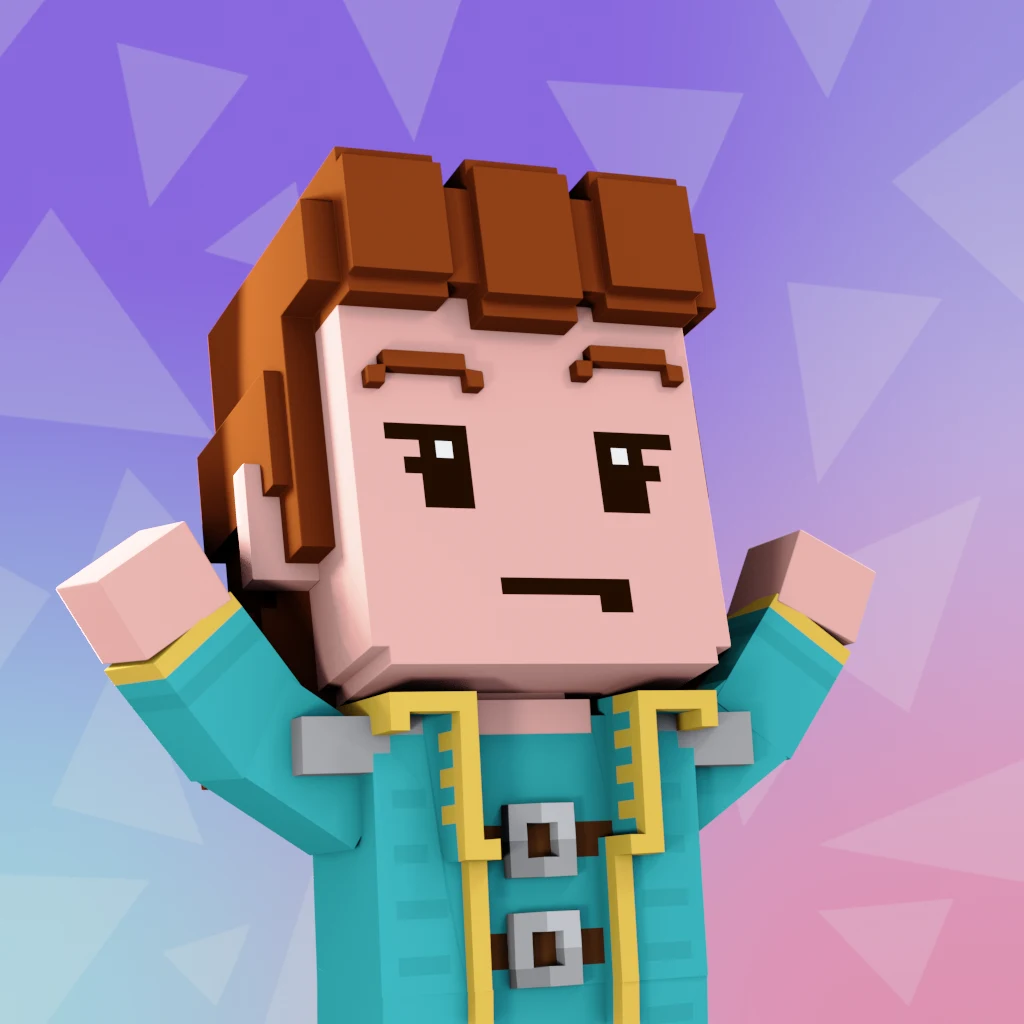 Pirate #3172 voxel render