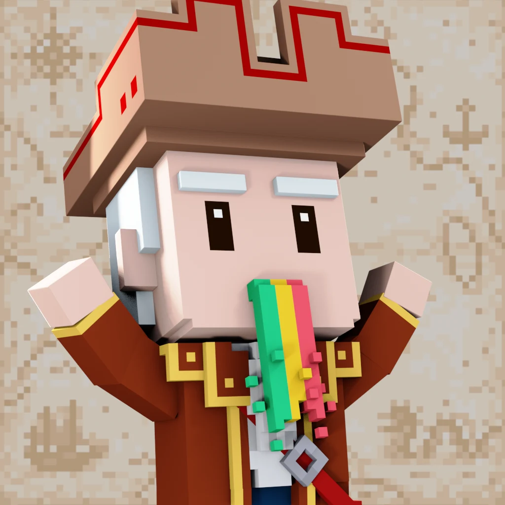 Pirate #3173 voxel render