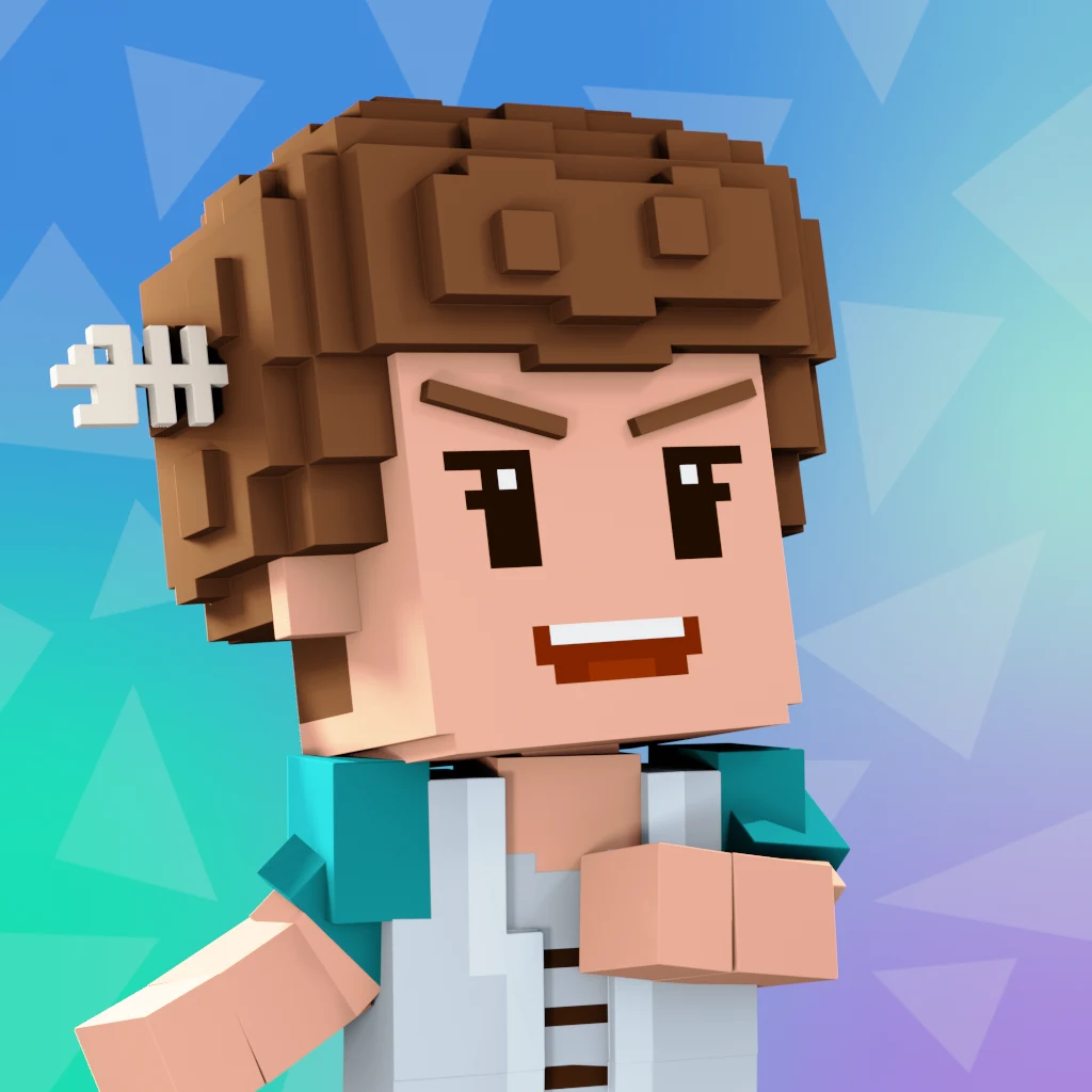 Pirate #3177 voxel render