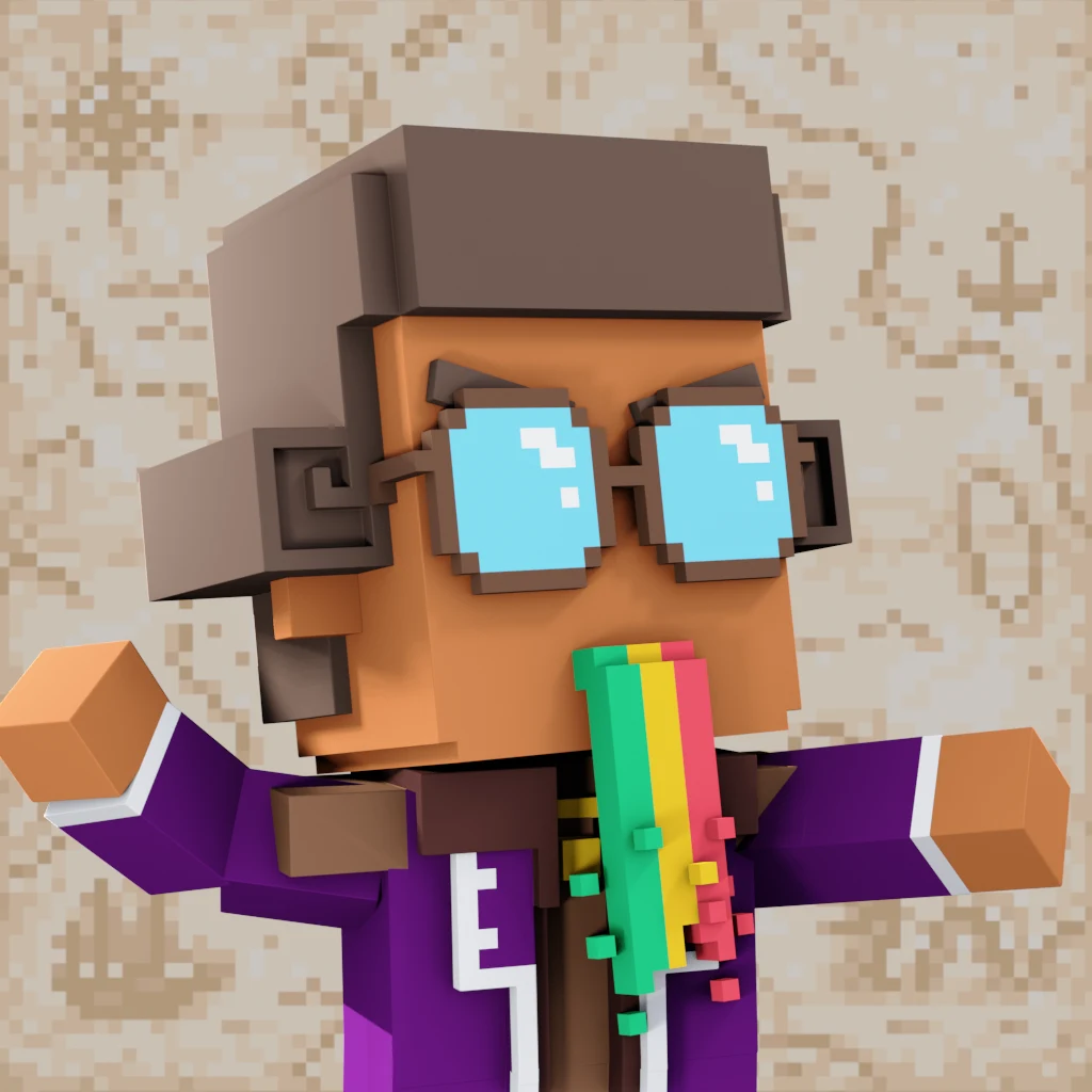 Pirate #3179 voxel render