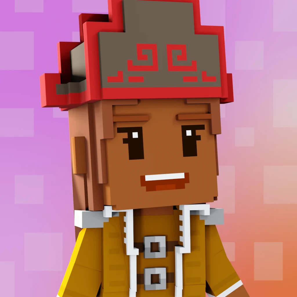 Pirate #3185 voxel render