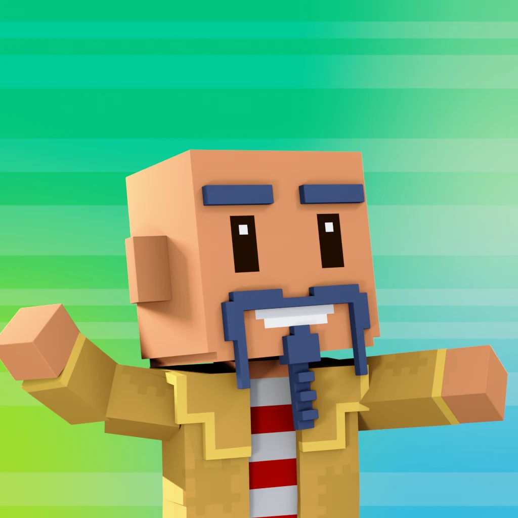 Pirate #3186 voxel render
