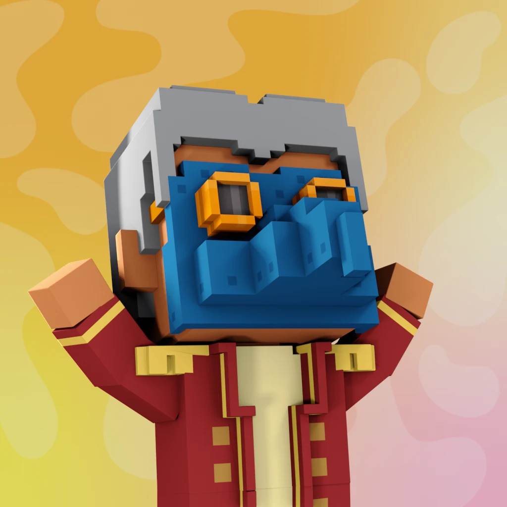 Pirate #3188 voxel render