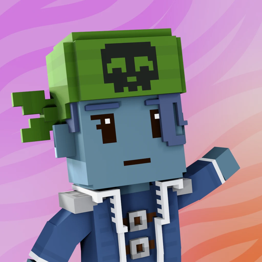 Pirate #3195 voxel render