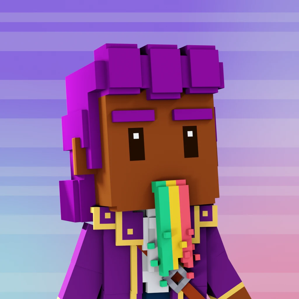 Pirate #3196 voxel render