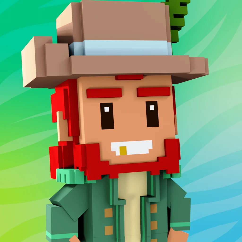 Pirate #3197 voxel render