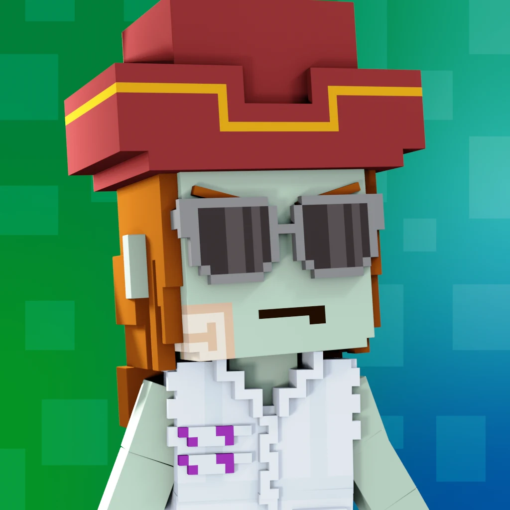 Pirate #3198 voxel render
