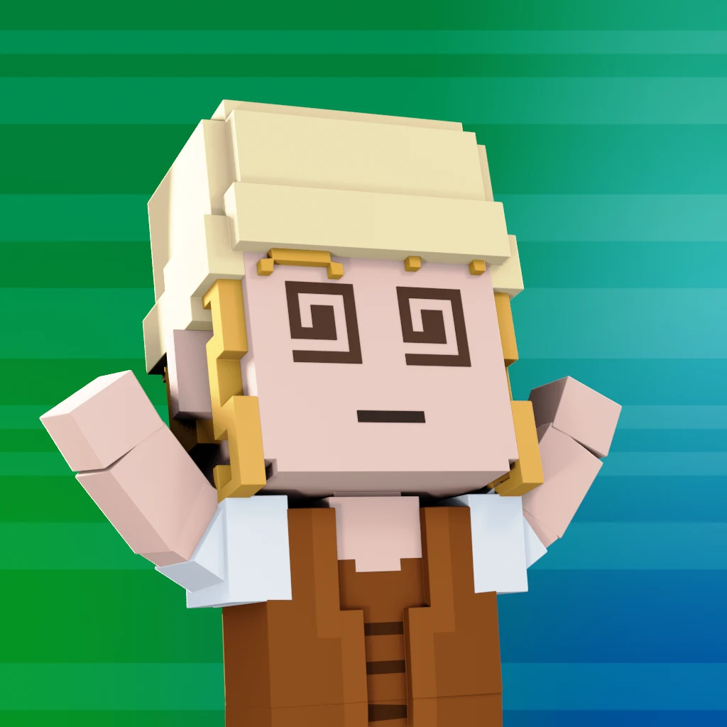 Pirate #3200 voxel render