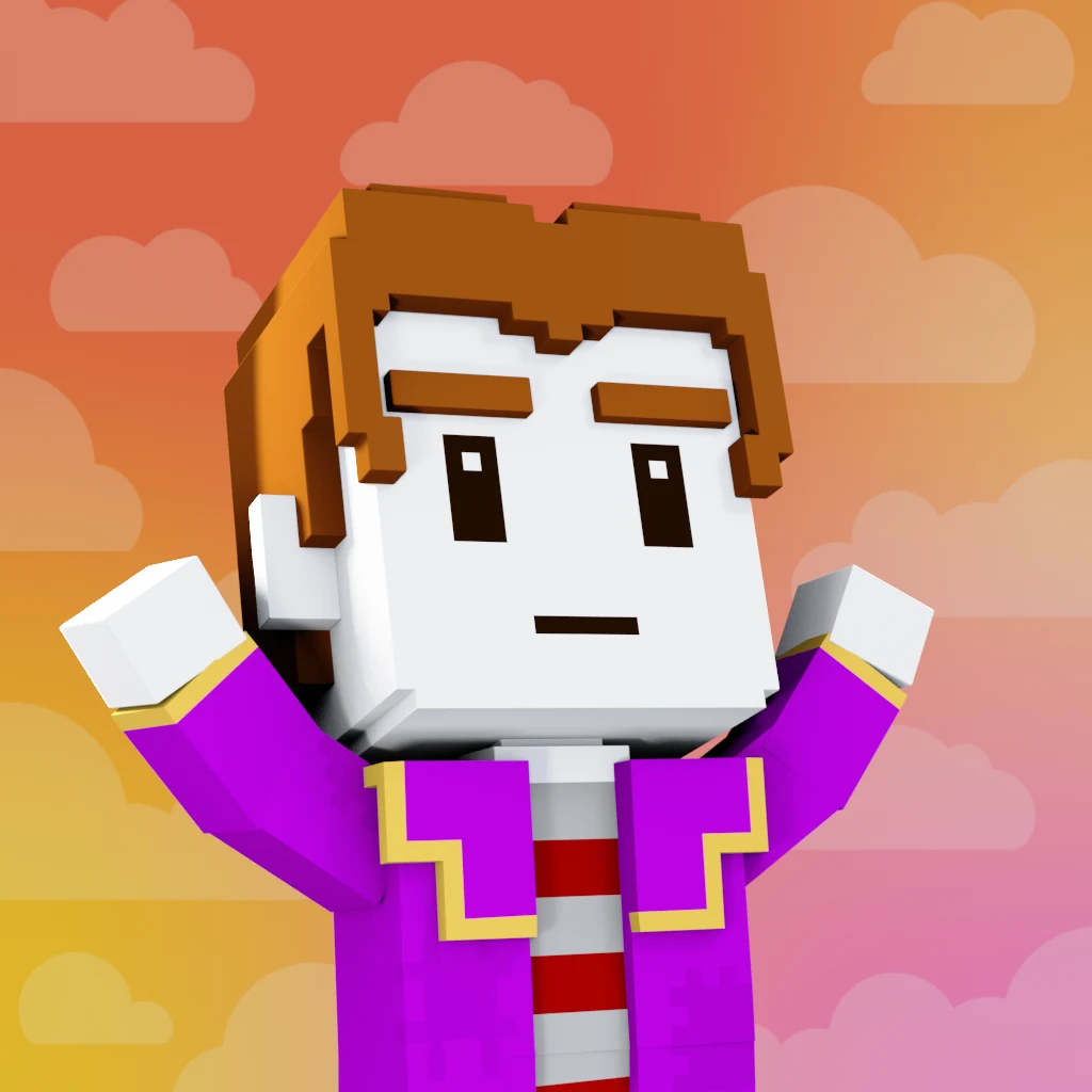 Pirate #3201 voxel render