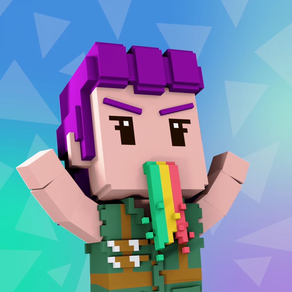 Pirate #3203 voxel render