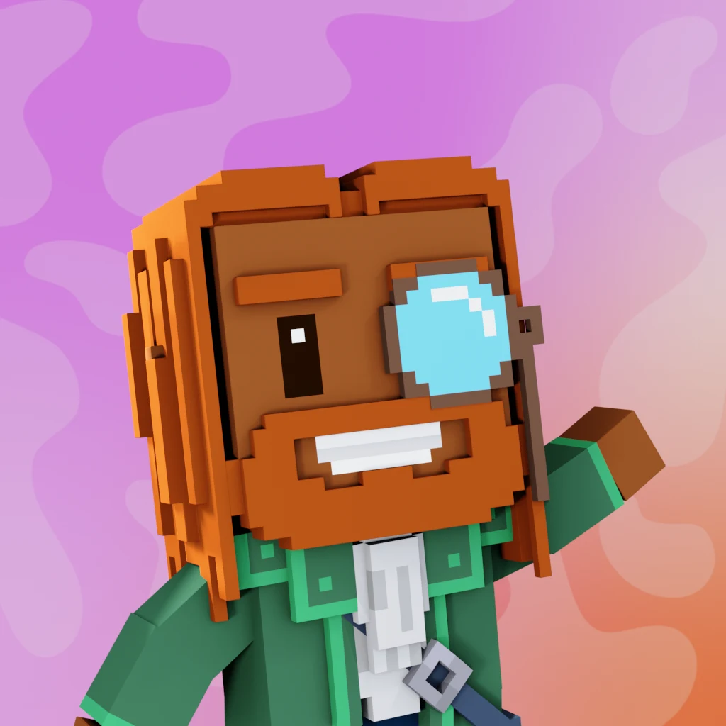 Pirate #3209 voxel render