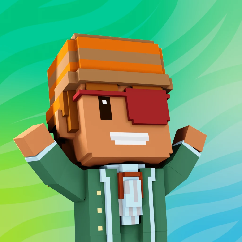 Pirate #3211 voxel render
