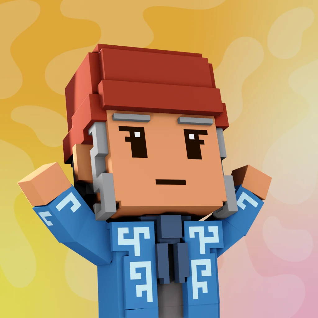 Pirate #3219 voxel render