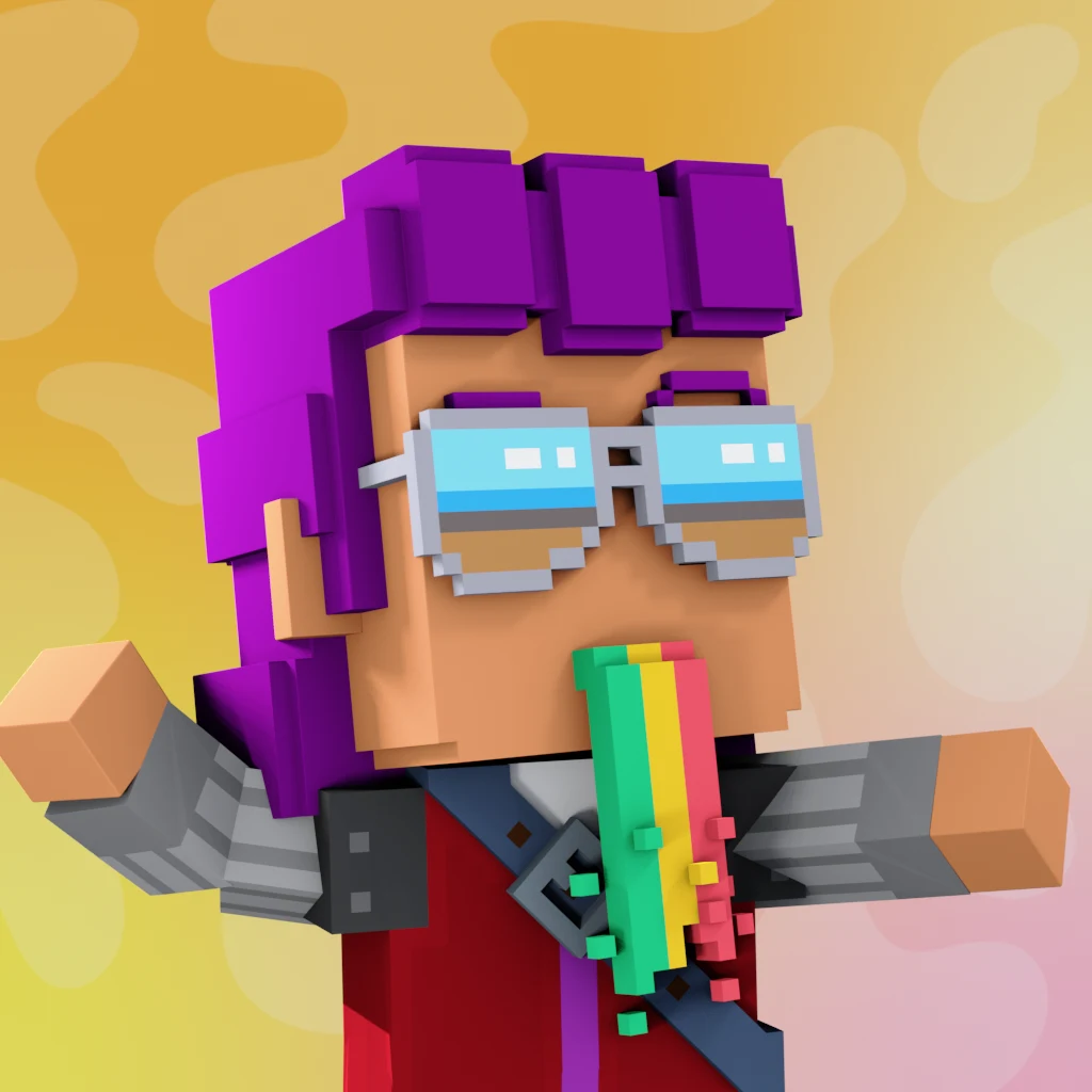 Pirate #3222 voxel render