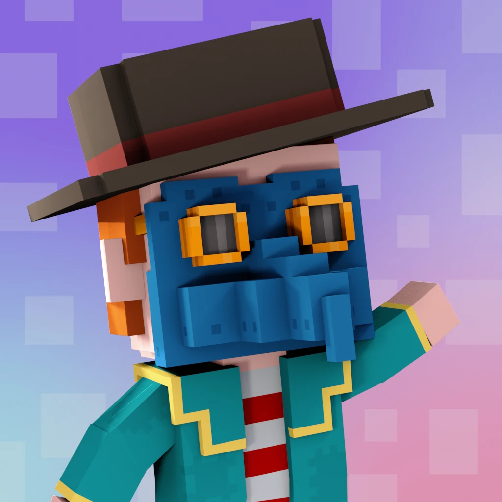 Pirate #3224 voxel render