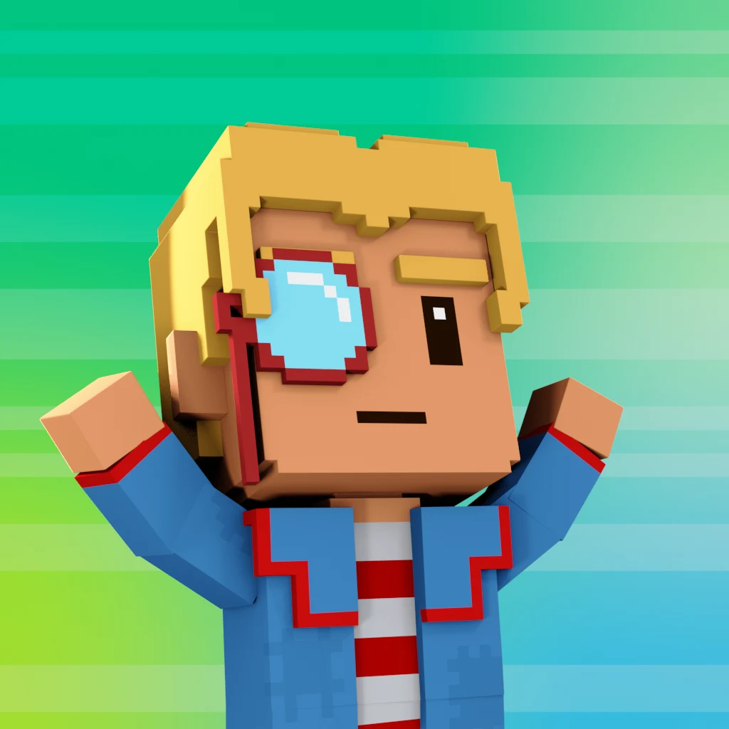 Pirate #3227 voxel render
