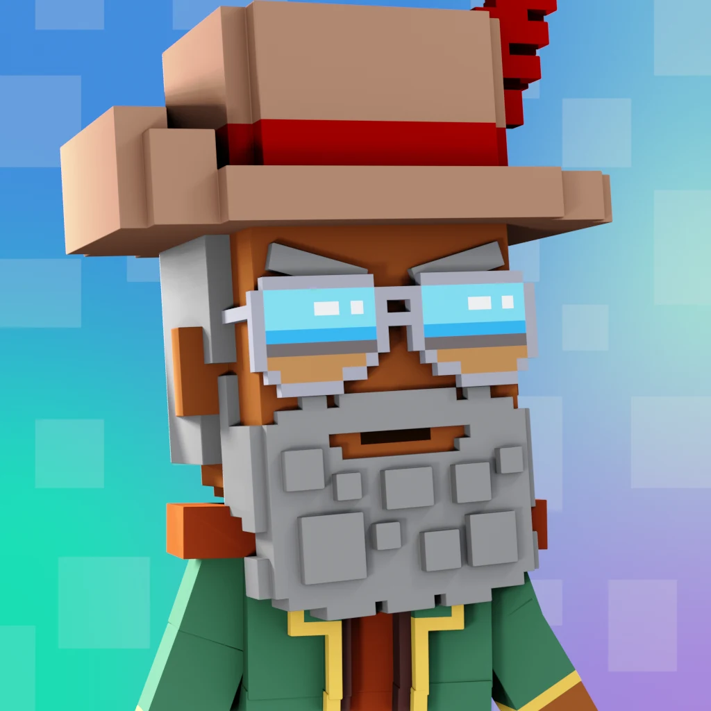 Pirate #3229 voxel render