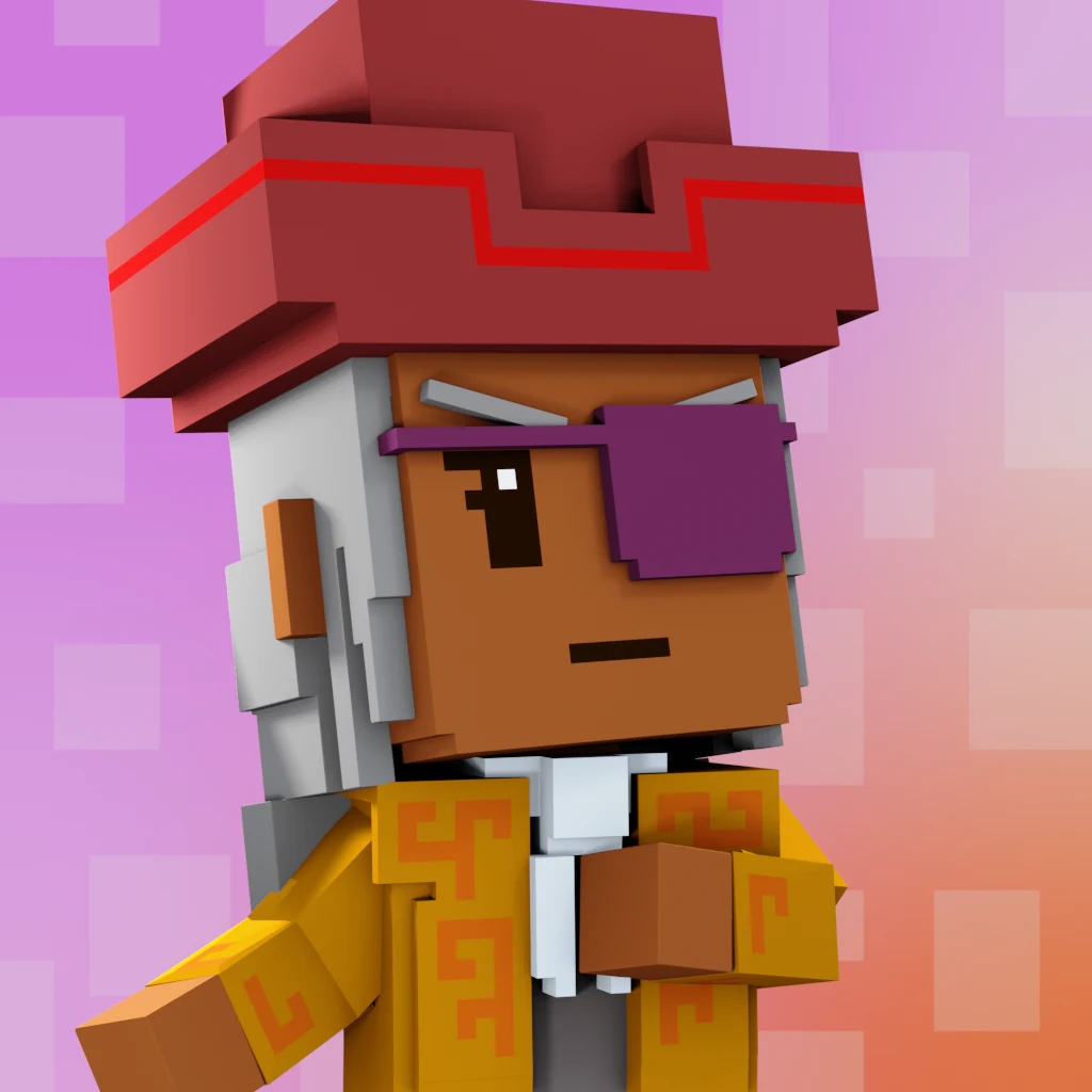 Pirate #3230 voxel render