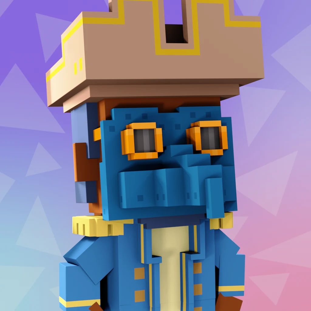 Pirate #3232 voxel render
