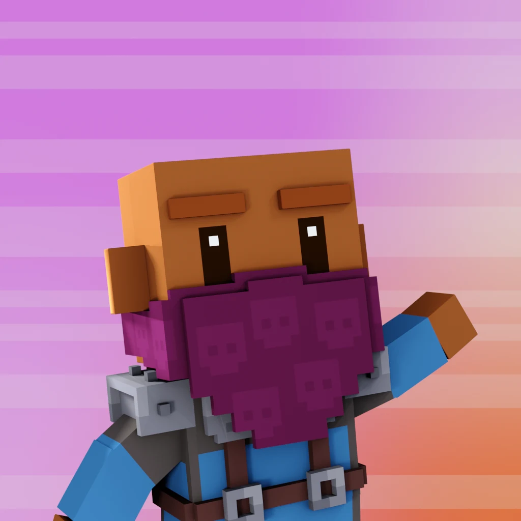 Pirate #3241 voxel render