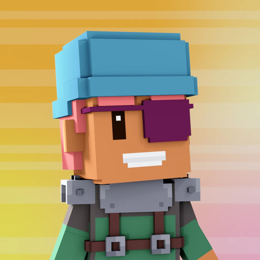 Pirate #3248 voxel render