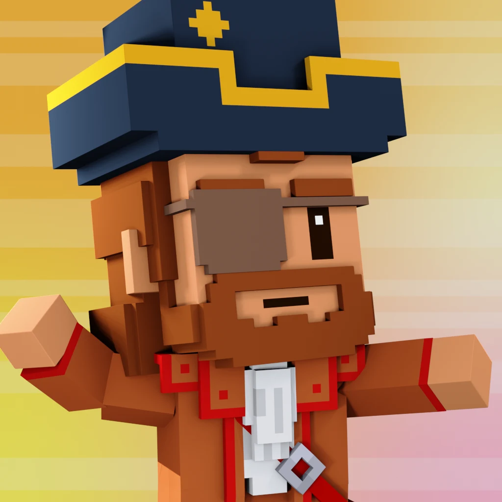 Pirate #3250 voxel render