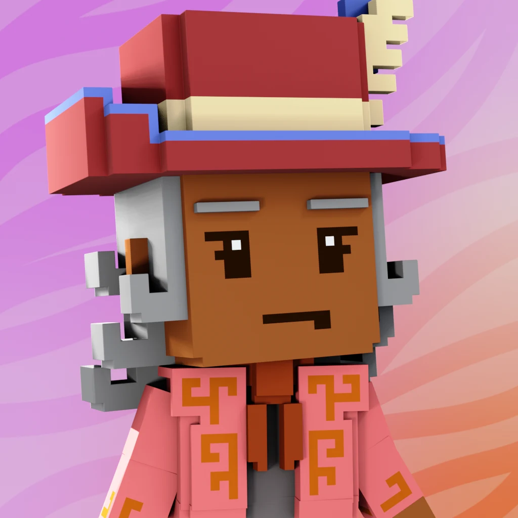 Pirate #3251 voxel render
