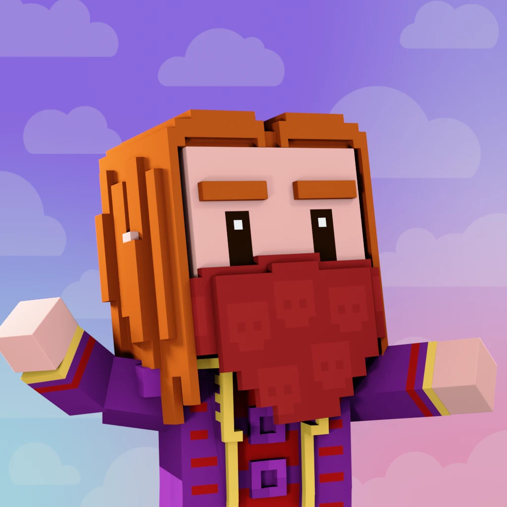 Pirate #3258 voxel render