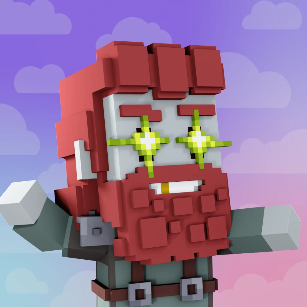 Pirate #326 voxel render