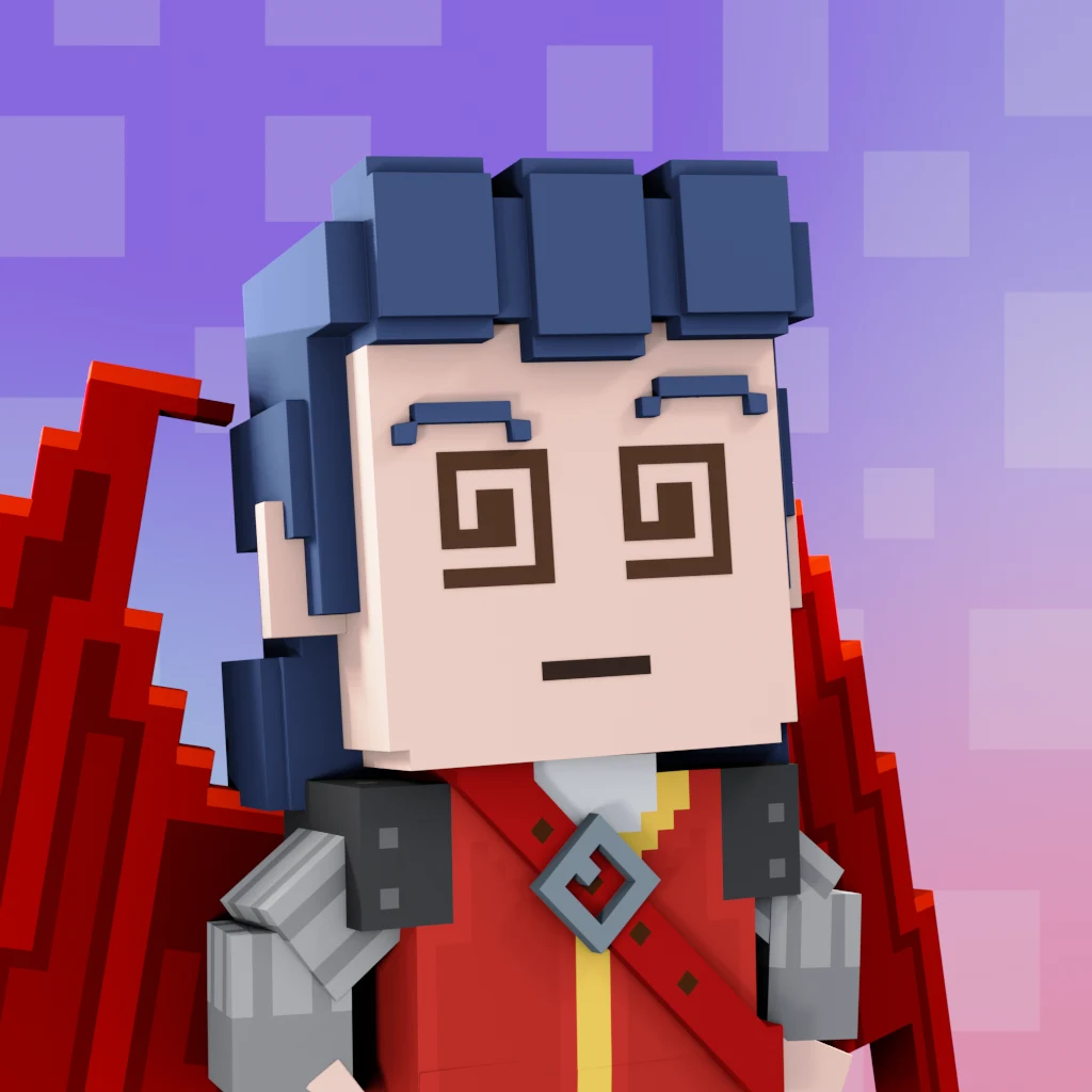 Pirate #3265 voxel render