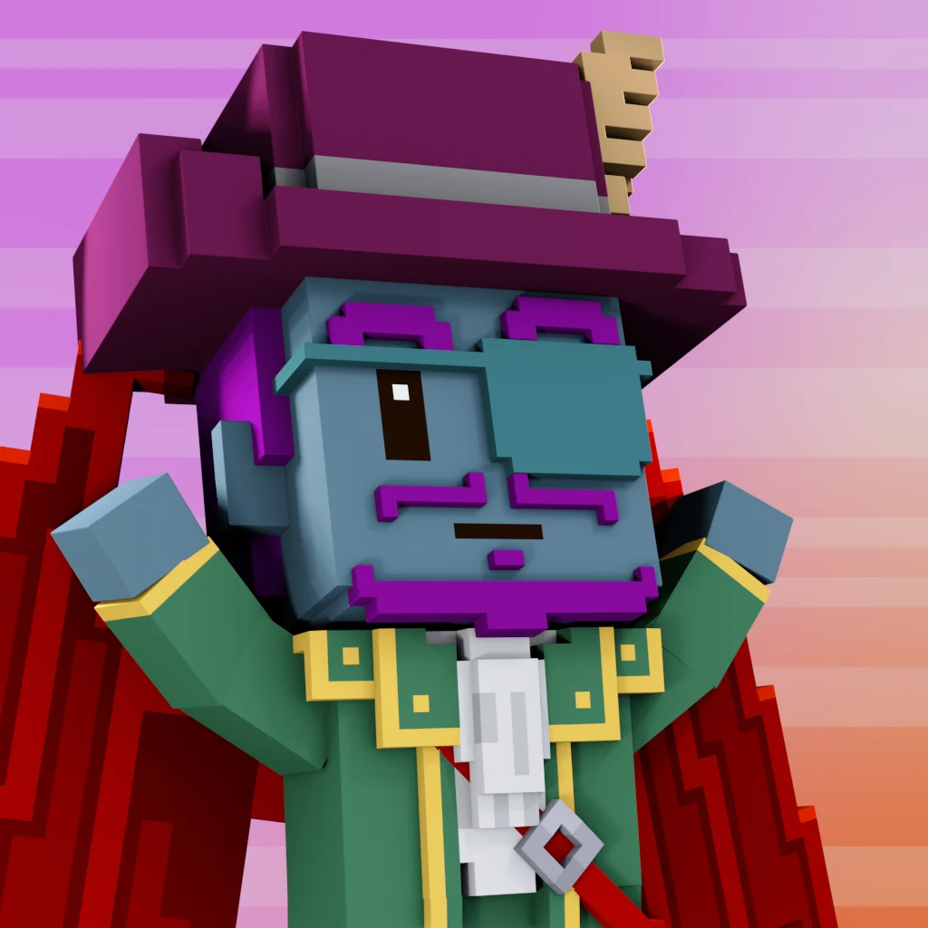 Pirate #3266 voxel render